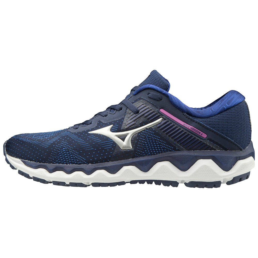 Womens Mizuno Wave Horizon 4 Running Shoes Blue Philippines (CWLEQG648)